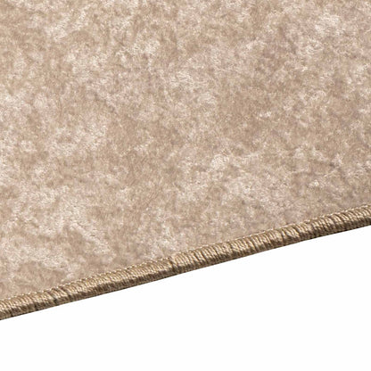 vidaXL Rug Runner MARSA Beige 80 x 350 cm Polyester and PVC 3
