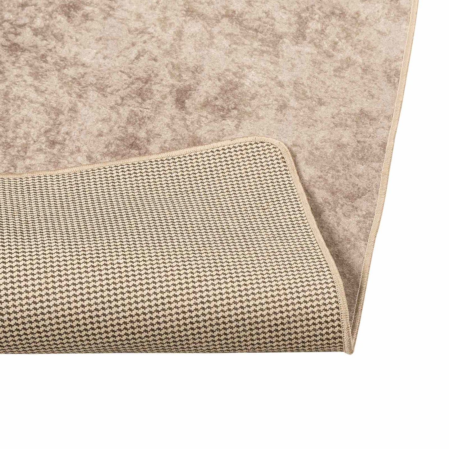 vidaXL Rug Runner MARSA Beige 80 x 350 cm Polyester and PVC 4