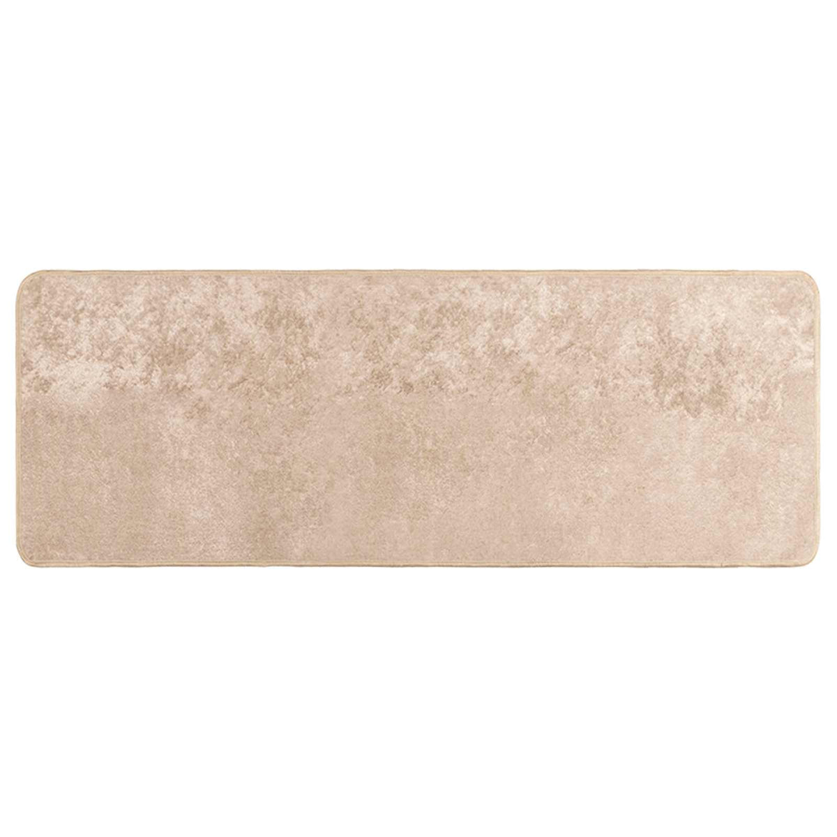 vidaXL Rug Runner MARSA Beige 100 x 250 cm Polyester and PVC 2
