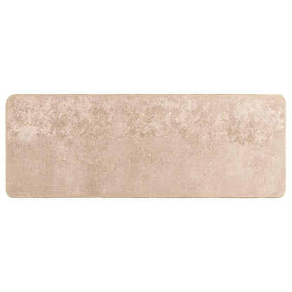 vidaXL Rug Runner MARSA Beige 100 x 250 cm Polyester and PVC 2