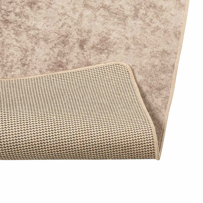 vidaXL Rug Runner MARSA Beige 100 x 300 cm Polyester and PVC 4