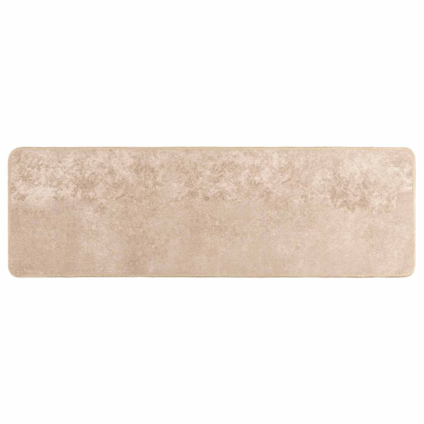 vidaXL Rug Runner MARSA Beige 100 x 350 cm Polyester and PVC 2