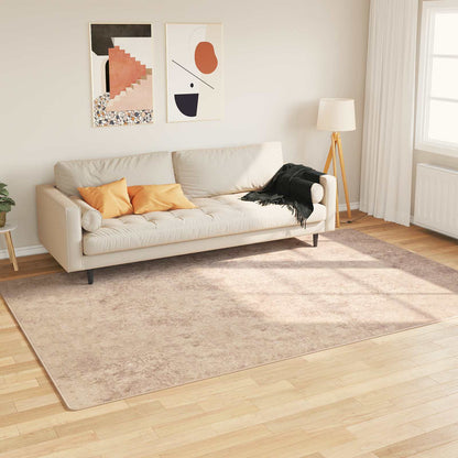 vidaXL Rug Runner MARSA Polyester and PVC Beige 100 x 300 cm – 300 x 400 cm
