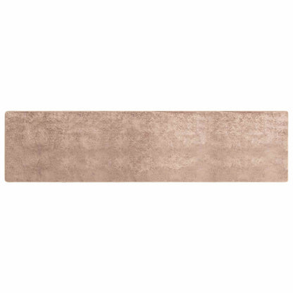 vidaXL Rug Runner MARSA Sand 80 x 400 cm Polyester and PVC 2