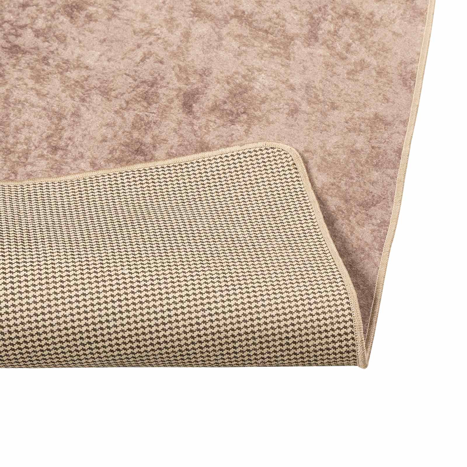 vidaXL Rug Runner MARSA Sand 100 x 350 cm Polyester and PVC 4