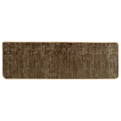 vidaXL Rug Runner MARSA Forest Green 100 x 350 cm Polyester and PVC 2