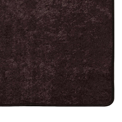 vidaXL Rug Runner MARSA Anthracite 80 x 400 cm Polyester and PVC 5