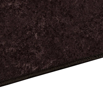 vidaXL Rug Runner MARSA Anthracite 80 x 450 cm Polyester and PVC 3