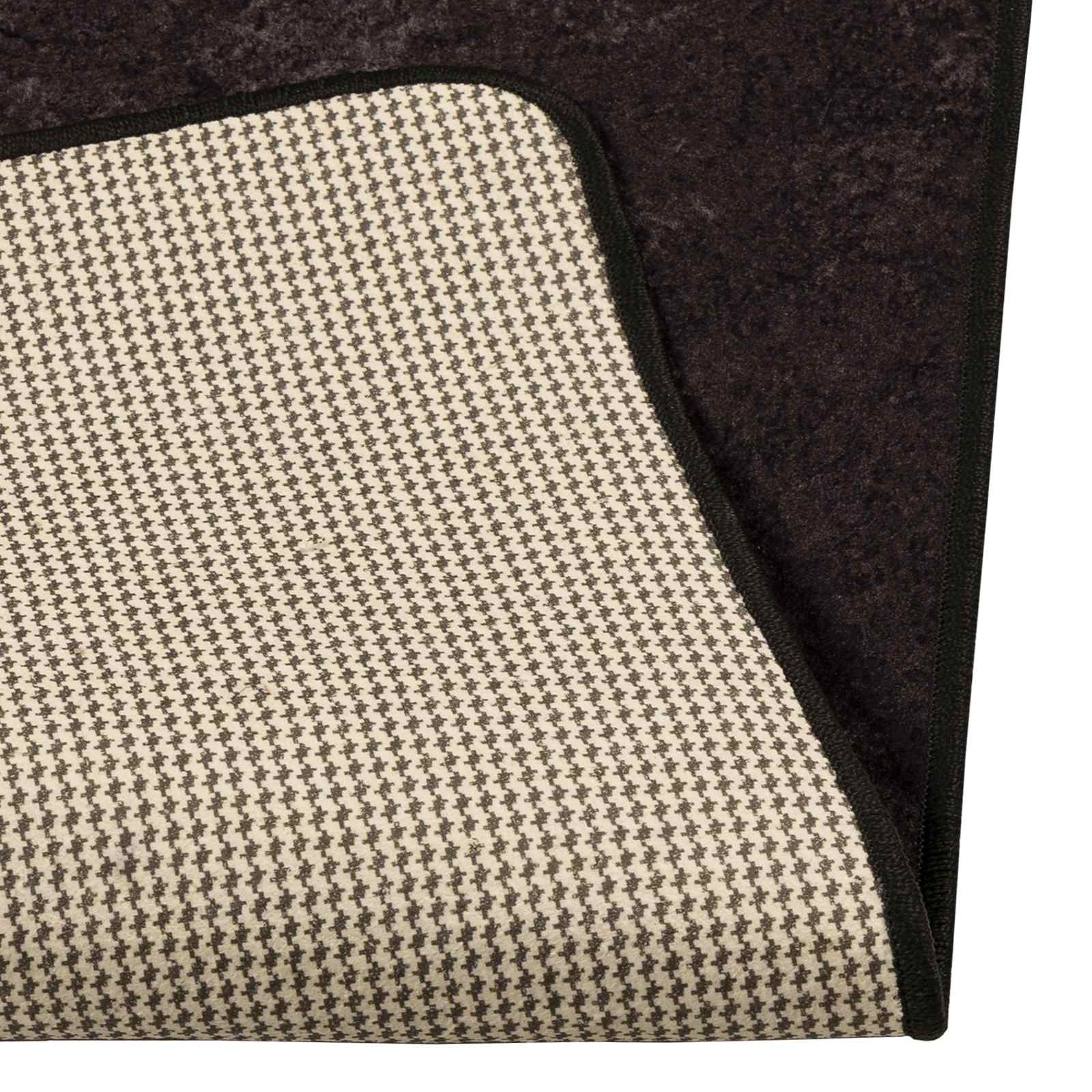 vidaXL Rug Runner MARSA Anthracite 80 x 450 cm Polyester and PVC 4