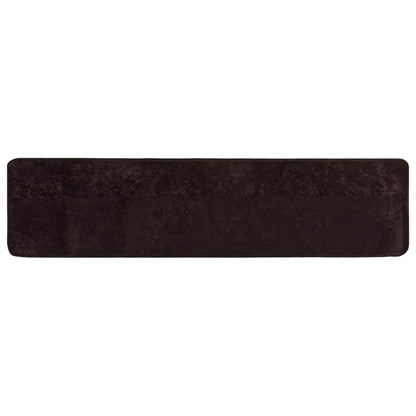 vidaXL Rug Runner MARSA Anthracite 80 x 450 cm Polyester and PVC 2