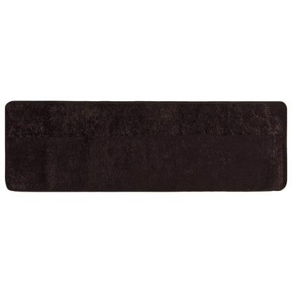 vidaXL Rug Runner MARSA Anthracite 100 x 350 cm Polyester and PVC 2