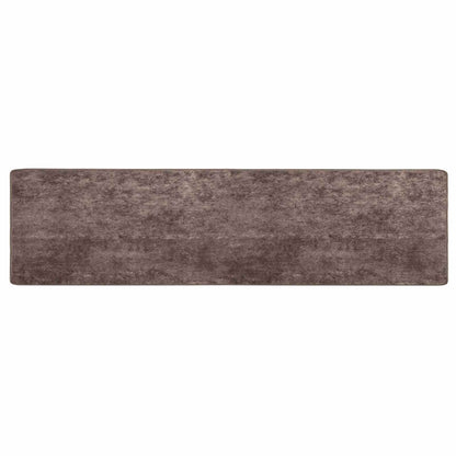 vidaXL Rug Runner MARSA Grey 80 x 400 cm Polyester and PVC 2