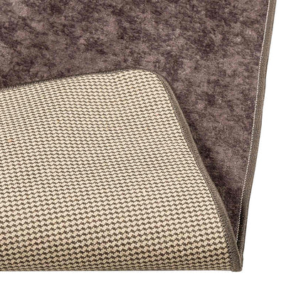vidaXL Rug Runner MARSA Grey 80 x 450 cm Polyester and PVC 4