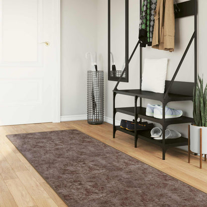 vidaXL Rug Runner MARSA Grey 80 x 450 cm Polyester and PVC 1
