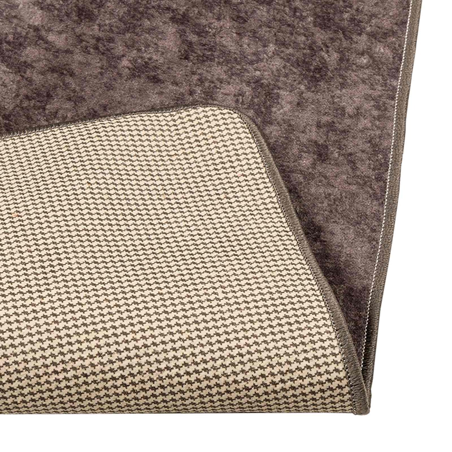 vidaXL Rug Runner MARSA Grey 100 x 350 cm Polyester and PVC 4