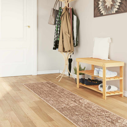 vidaXL Rug Runner MARSA Polyester and PVC Brown 50 x 100 cm – 100 x 250 cm