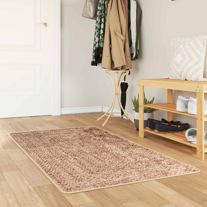 vidaXL Rug Runner MARSA Polyester and PVC Brown 50 x 100 cm – 100 x 250 cm