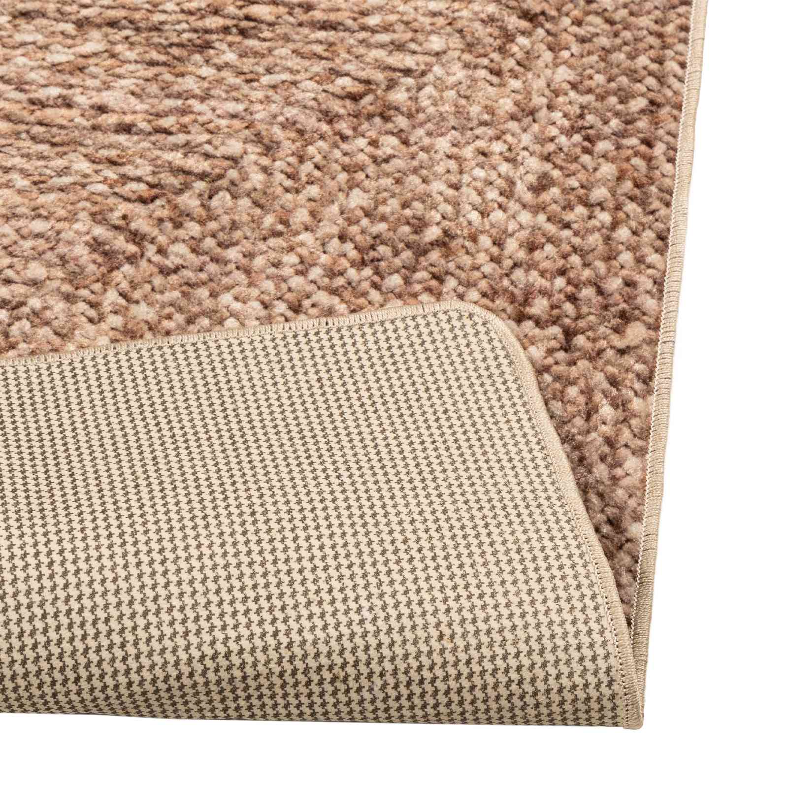 vidaXL Rug Runner MARSA Yellow 100 x 300 cm Polyester and PVC 4