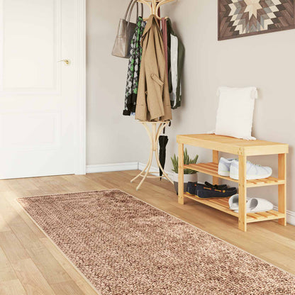 vidaXL Rug Runner MARSA Yellow 100 x 300 cm Polyester and PVC 1