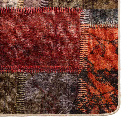 vidaXL Rug Runner MARSA Multicolour 100 x 350 cm Polyester and PVC 5