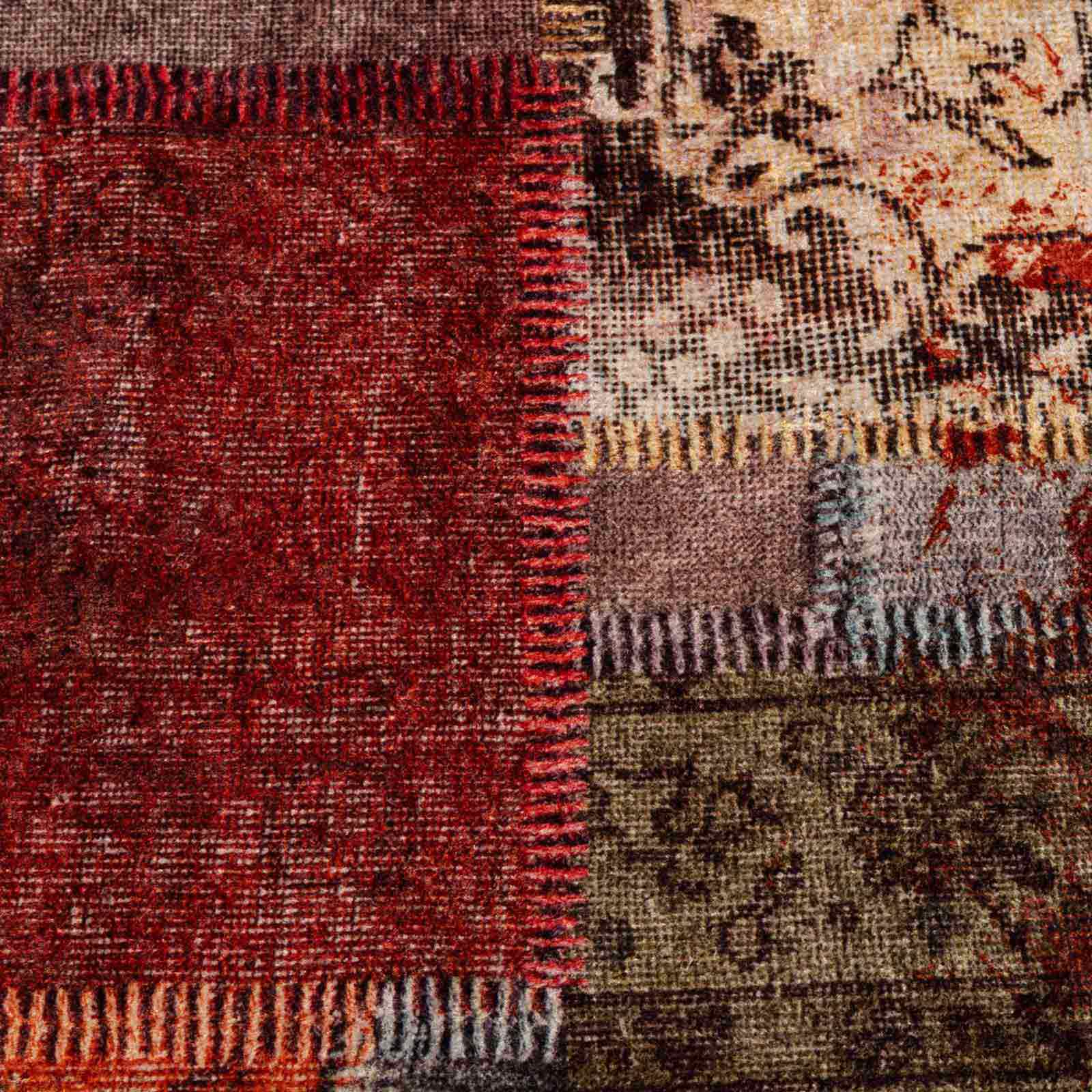 vidaXL Rug Runner MARSA Multicolour 100 x 350 cm Polyester and PVC 6