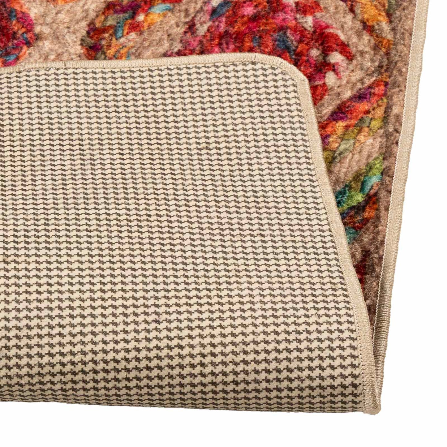 vidaXL Rug Runner MARSA Multicolour 80 x 400 cm Polyester and PVC 4
