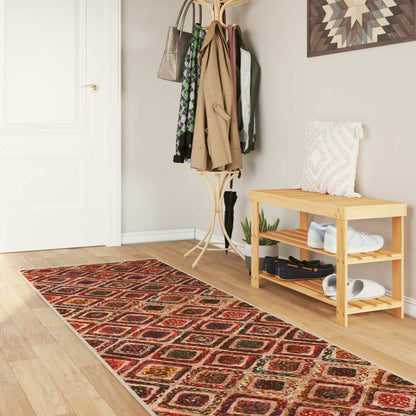 vidaXL Rug Runner MARSA Multicolour 80 x 400 cm Polyester and PVC 1