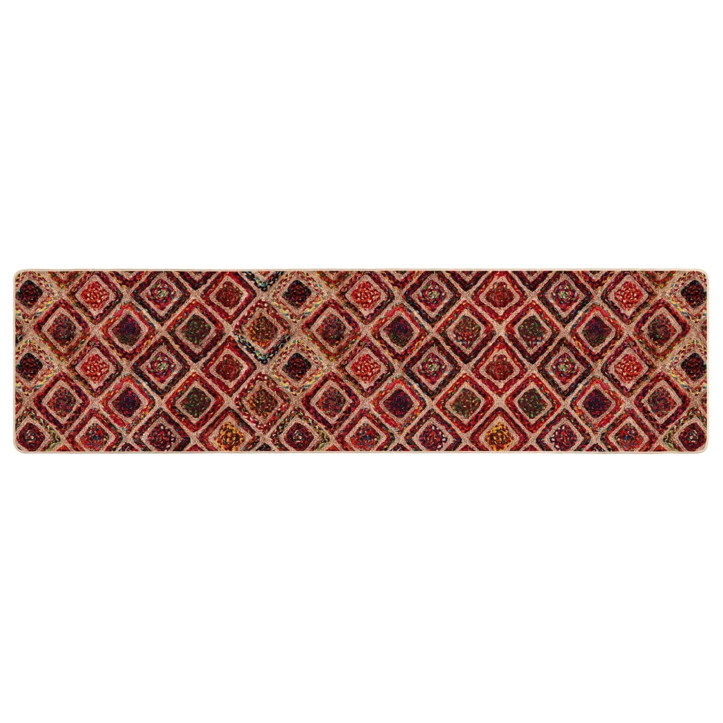 vidaXL Rug Runner MARSA Multicolour 80 x 400 cm Polyester and PVC 2