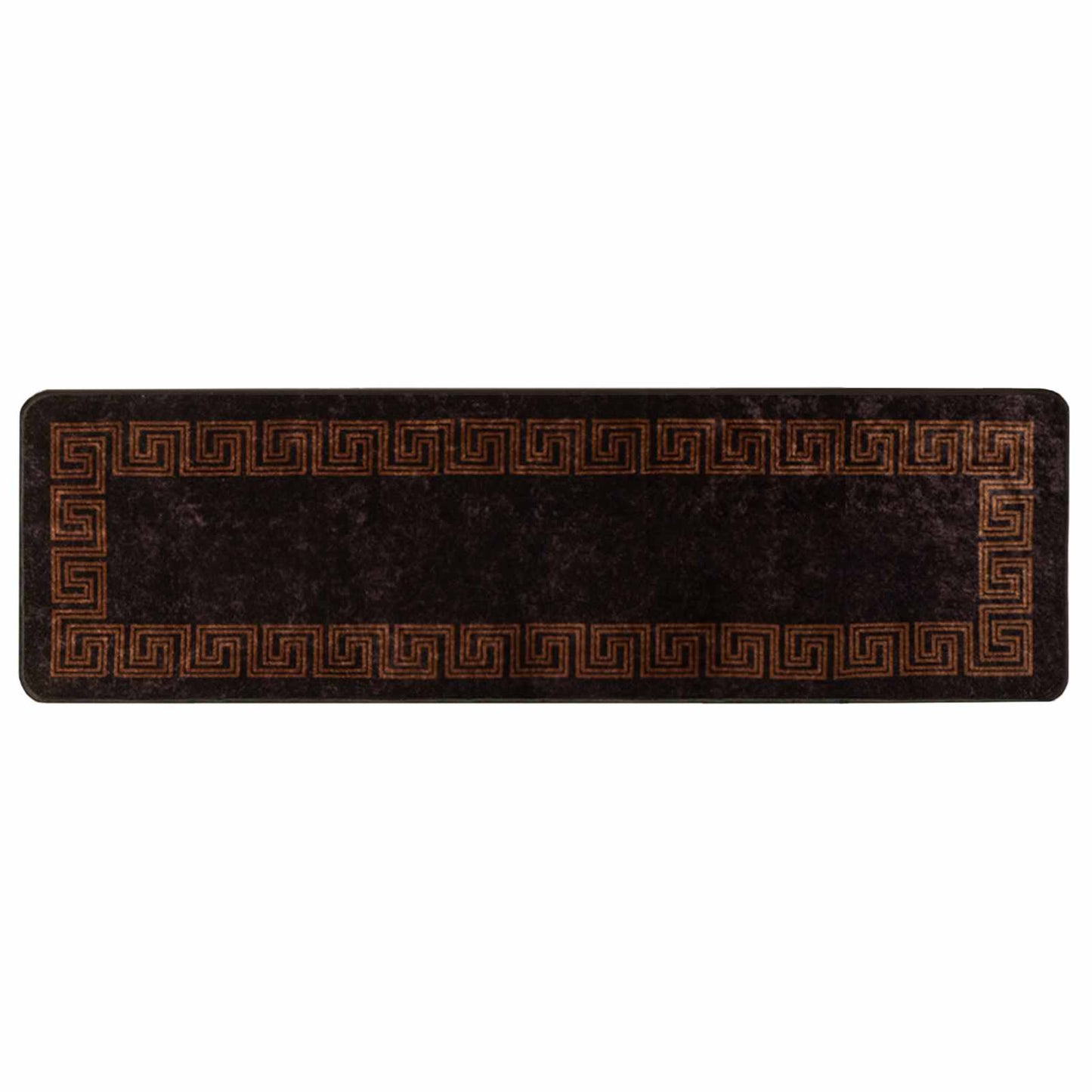 vidaXL Rug Runner MARSA Black 100 x 300 cm Polyester and PVC 2