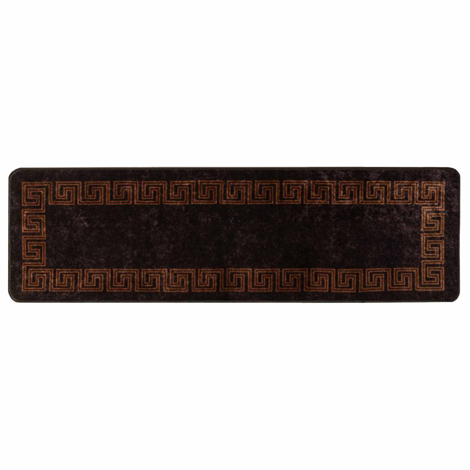 vidaXL Rug Runner MARSA Black 100 x 300 cm Polyester and PVC 2