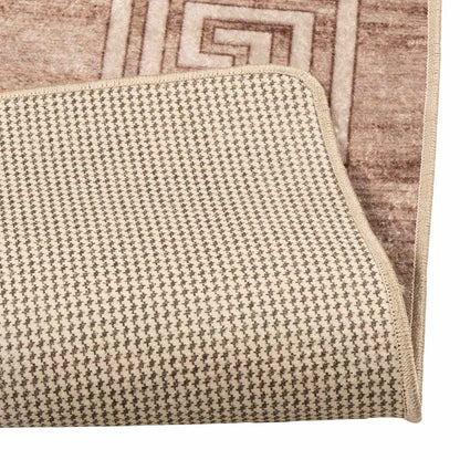 vidaXL Rug Runner MARSA White 80 x 350 cm Polyester and PVC 4