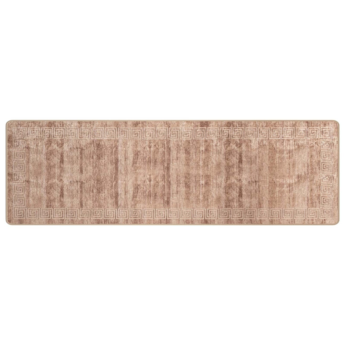 vidaXL Rug Runner MARSA White 80 x 400 cm Polyester and PVC 2