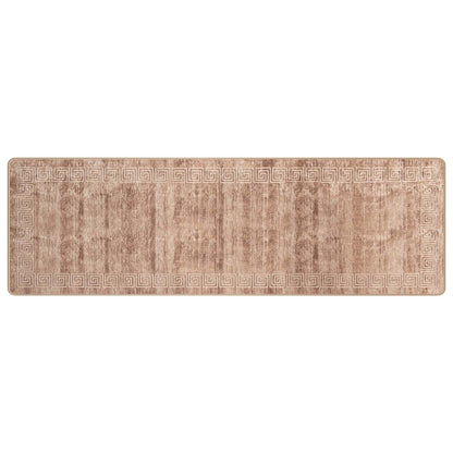 vidaXL Rug Runner MARSA White 80 x 400 cm Polyester and PVC 2