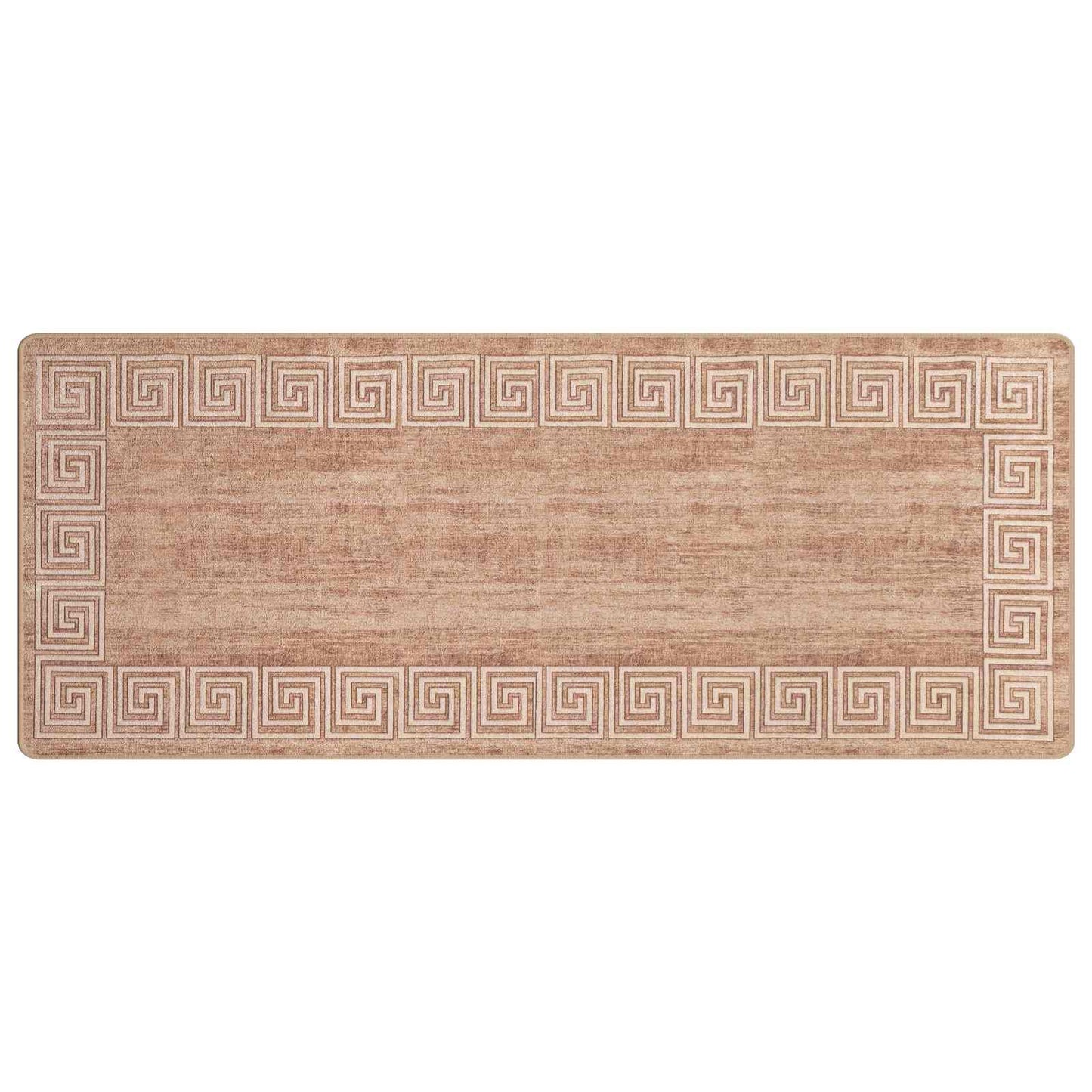 vidaXL Rug Runner MARSA White 100 x 300 cm Polyester and PVC 2