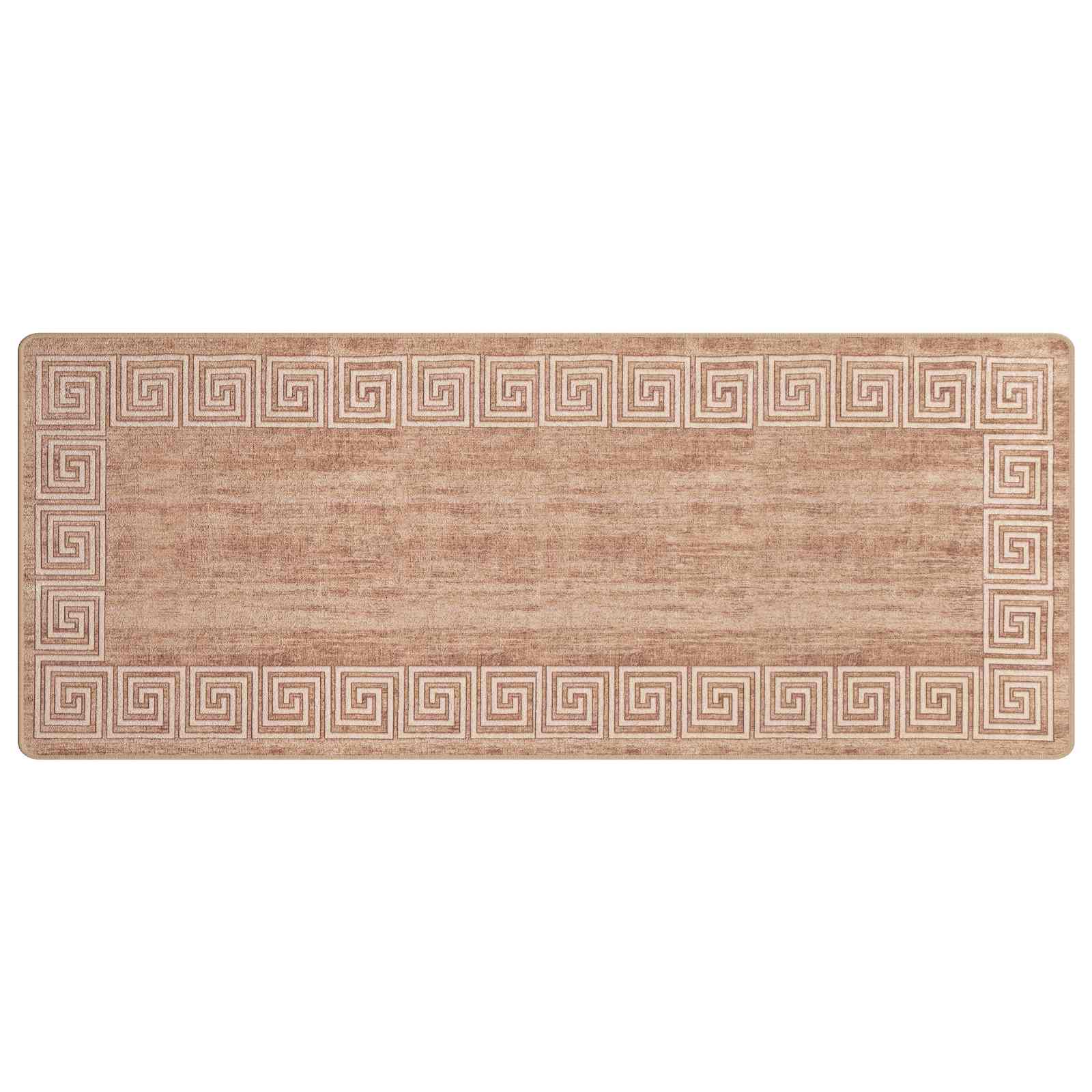 vidaXL Rug Runner MARSA White 100 x 350 cm Polyester and PVC 2
