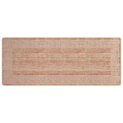 vidaXL Rug Runner MARSA White 100 x 350 cm Polyester and PVC 2