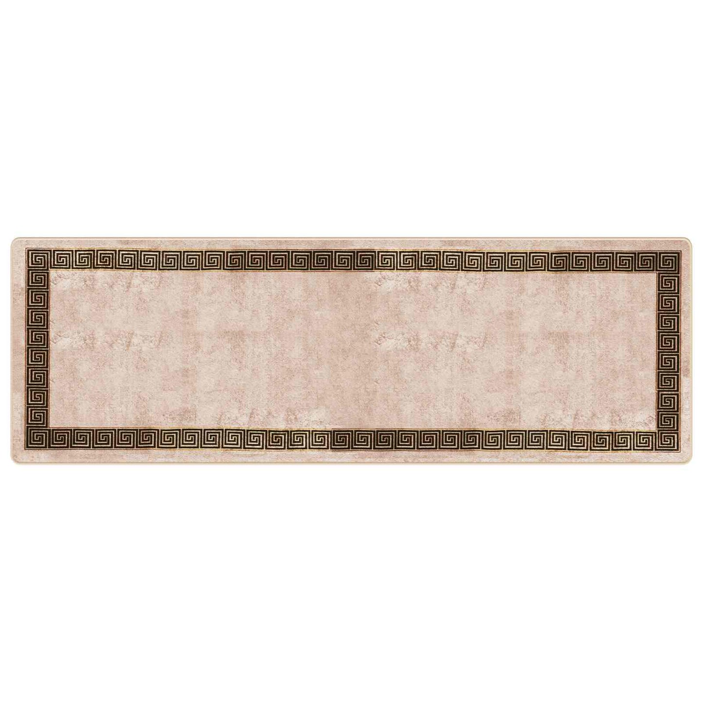 vidaXL Rug Runner MARSA Black 100 x 300 cm Polyester and PVC 2