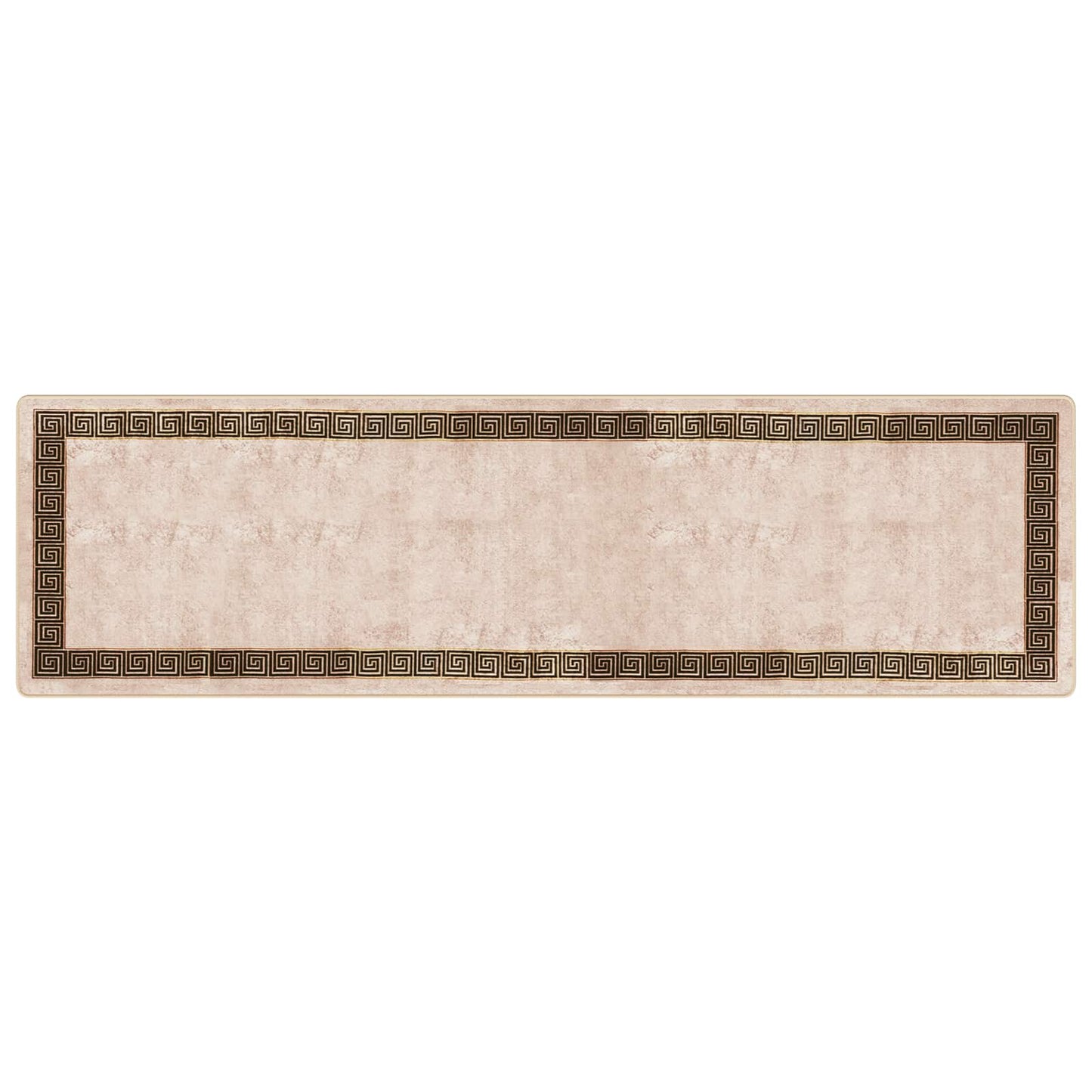 vidaXL Rug Runner MARSA Black 100 x 350 cm Polyester and PVC 2