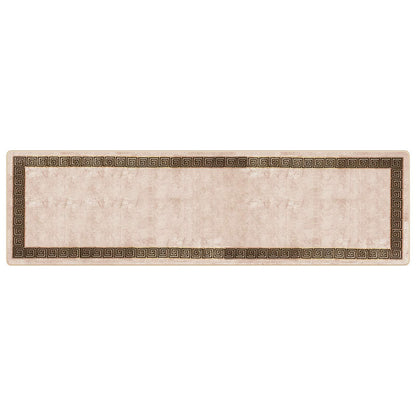 vidaXL Rug Runner MARSA Black 100 x 350 cm Polyester and PVC 2