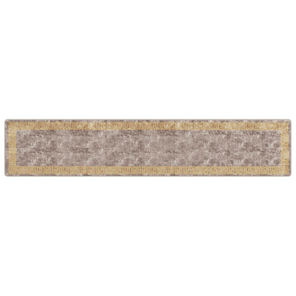 vidaXL Rug Runner MARSA Grey 80 x 400 cm Polyester and PVC 2