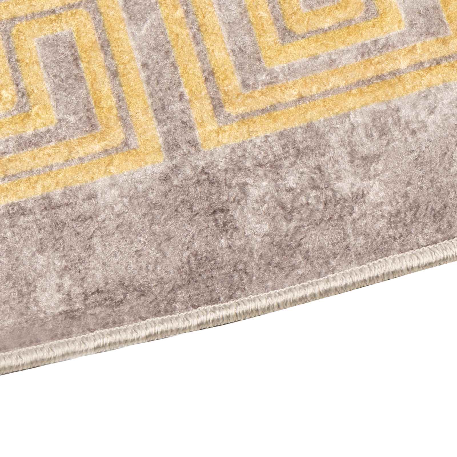 vidaXL Rug Runner MARSA Grey 100 x 300 cm Polyester and PVC 3