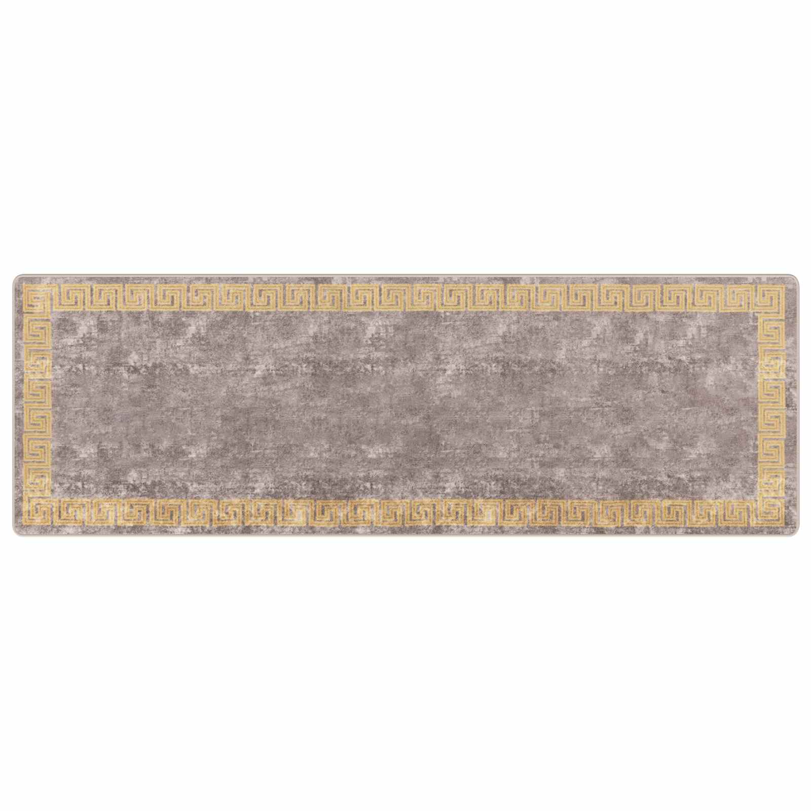 vidaXL Rug Runner MARSA Grey 100 x 300 cm Polyester and PVC 2