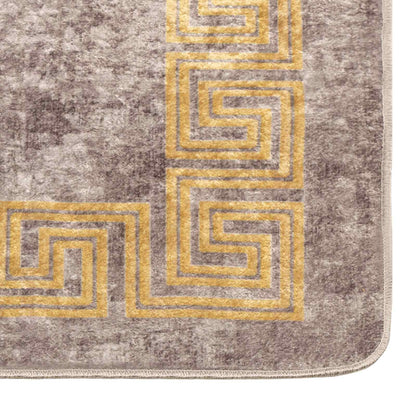 vidaXL Rug Runner MARSA Grey 100 x 350 cm Polyester and PVC 5