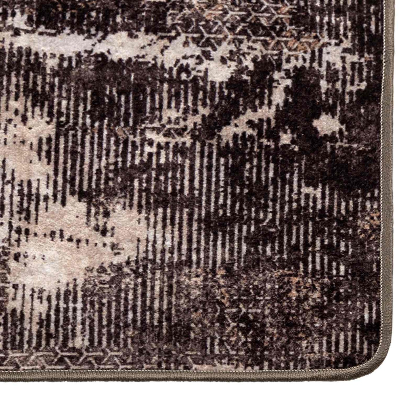 vidaXL Rug Runner MARSA Black 80 x 400 cm Polyester and PVC 5