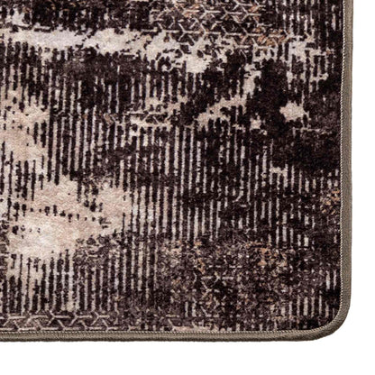 vidaXL Rug Runner MARSA Black 80 x 400 cm Polyester and PVC 5