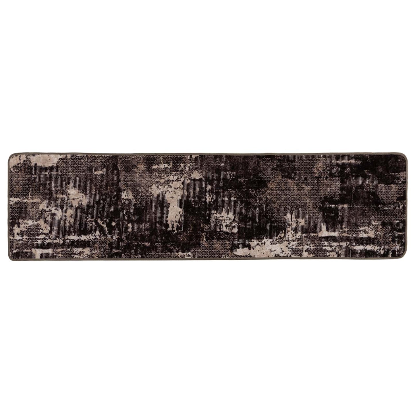 vidaXL Rug Runner MARSA Black 80 x 400 cm Polyester and PVC 2