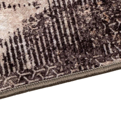 vidaXL Rug Runner MARSA Black 100 x 350 cm Polyester and PVC 3