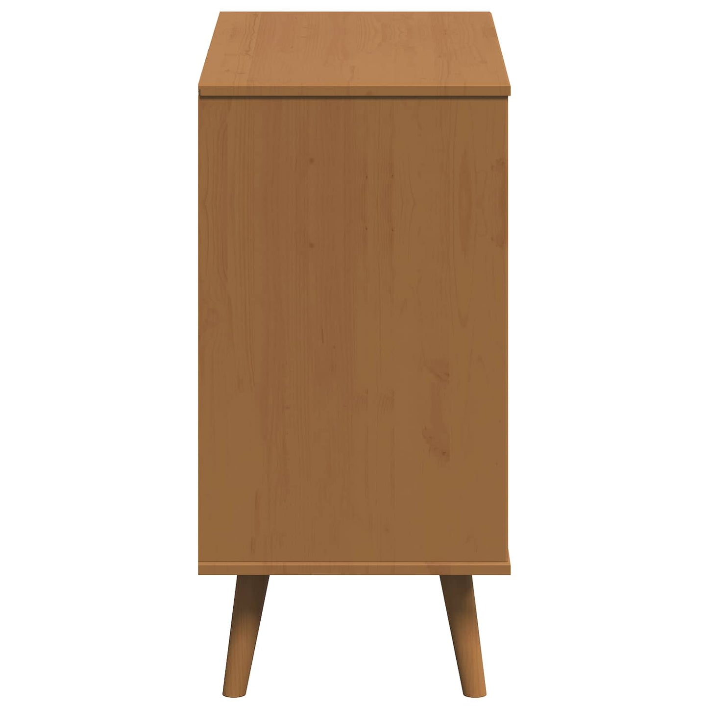 vidaXL Chest of Drawers MOLDE Caramel 80 x 40 x 80 cm Solid Pine Wood 6