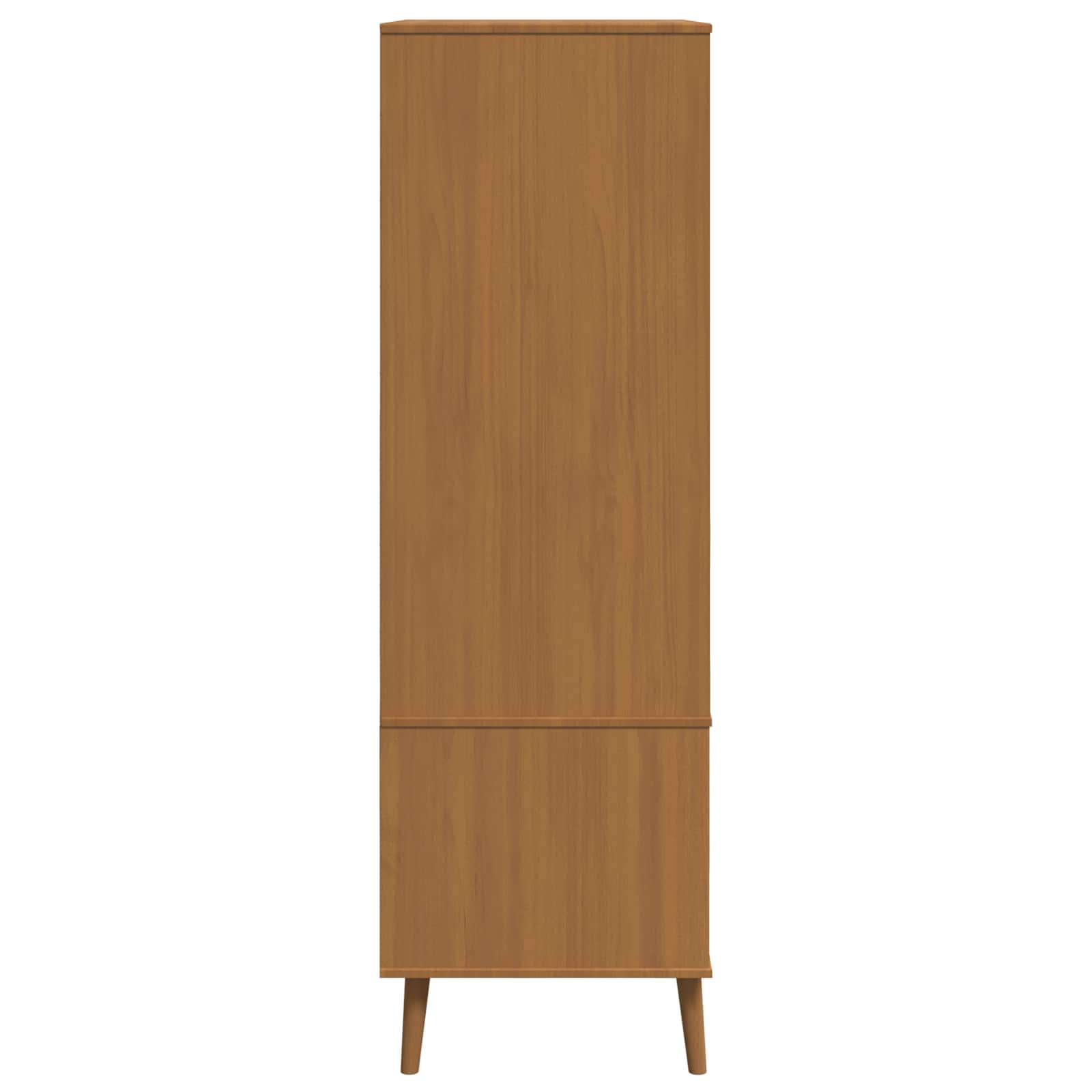 vidaXL Wardrobe MOLDE Caramel 90 x 55 x 175 cm Solid Pine Wood 6
