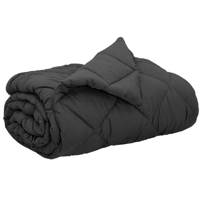 vidaXL Full Year Duvet Anthracite 240 x 260 cm Microfiber 2
